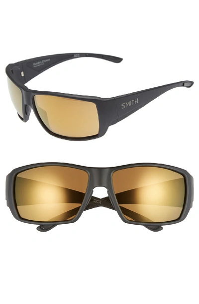 Smith Guide's Choice 62mm Chromapop(tm) Sport Sunglasses - Matte Black/ Bronze Mirror