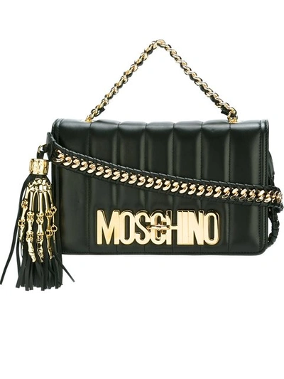 Crossbody bag Moschino Black in Suede - 35325580