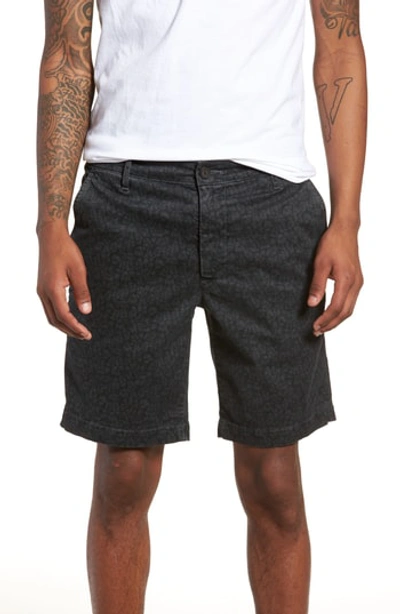 Ag Flora Print Slim Fit Shorts In Sulfur Dry Cypress