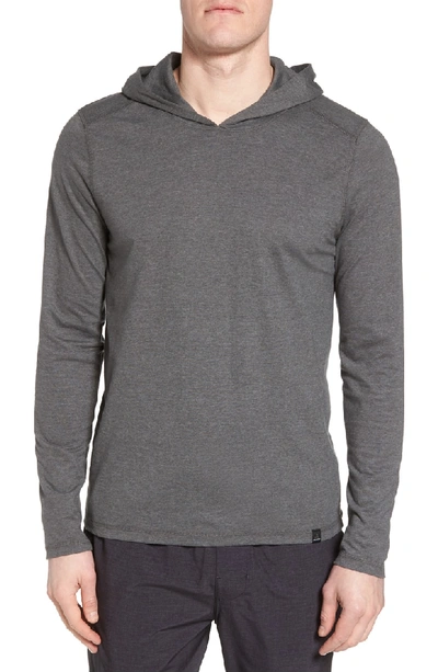 Prana Cotton Blend Hoodie In Charcoal