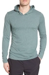 Prana Cotton Blend Hoodie In Starling Green