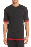 Nike Sportswear Tech T-shirt In Black/ Gym Red/ Anthracite