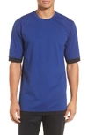 Nike Sportswear Tech T-shirt In Deep Royal Blue/ Black