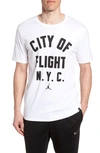 Nike Sportswear City Of Flight T-shirt In White/ Black