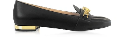 Charlotte Olympia Black Leather Loafers