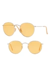 Ray Ban 53mm Evolve Photochromic Round Sunglasses - Orange