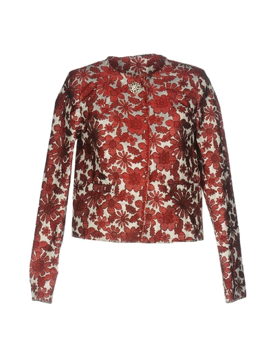 Liu •jo Sartorial Jacket In Red