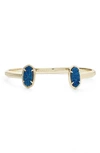 Blue Drusy/ Gold