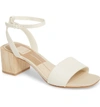 Dolce Vita Zarita Blunted Toe Sandal In Off White