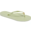 Tory Burch Logo Flip Flop In Garden Sage