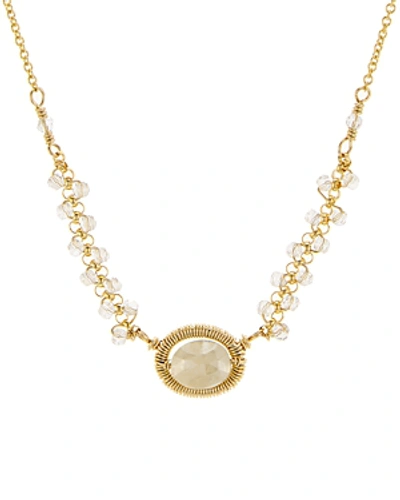 Dana Kellin Beaded Pendant Necklace, 16 In Gold
