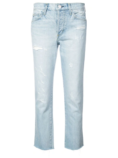 Amo Cropped Tomboy Jeans - Blue