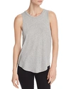 Chaser Seamed Muscle Tank In Heather Gray