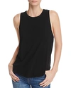 Chaser Seamed Muscle Tank In True Black
