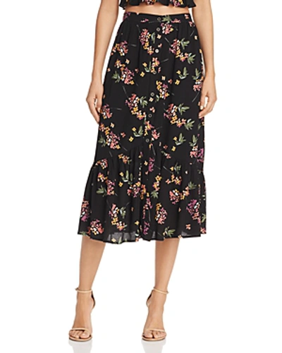 Lost And Wander Lost + Wander Mambo No. 5 Skirt In Black Floral