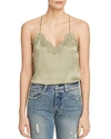 Cami Nyc Silk Racerback Camisole In Matcha