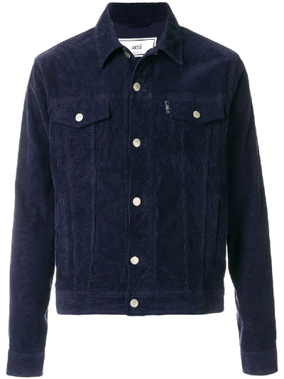 Ami Alexandre Mattiussi Denim Jacket In Blue