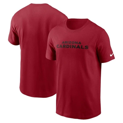 Nike Men's Wordmark Essential (nfl Arizona Cardinals) T-shirt In Red