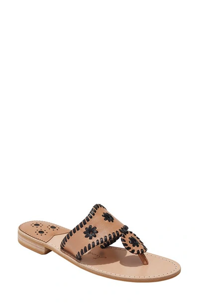 Jack Rogers Jacks Flip Flop In Brown/black