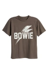 Treasure & Bond Kids' Cotton Graphic T-shirt In Black Raven Bowie