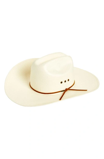 Brixton El Paso Straw Cowboy Hat In Off White