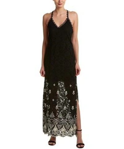 Alice And Olivia Sally Maxi Dress In Black