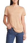 Frame Easy True Organic Linen T-shirt In Blush