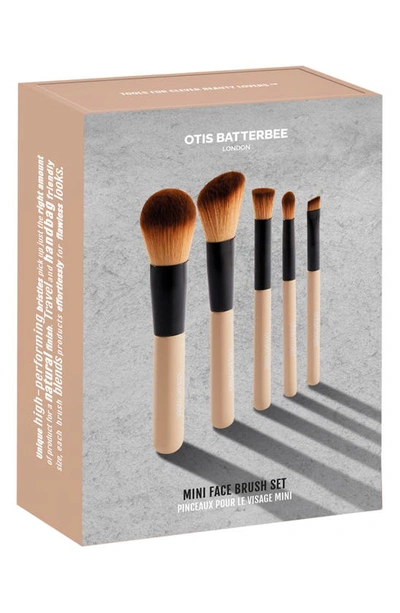 Otis Batterbee Mini 5-piece Makeup Brush Set $40 Value In Beige