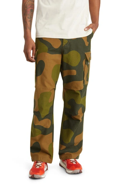 Obey Big Timer Cargo Pants In Oversize Camo