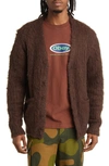 Obey Patron Cardigan In Java Brown