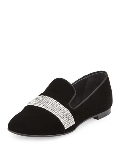 Mocassin Dalila En Cuir Par Giuseppe Zanotti - Taille 36 (US 6) - Anthracite - Italie - Neuf Avec Emballage