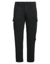 People (+)  Man Pants Black Size 35 Cotton, Elastane