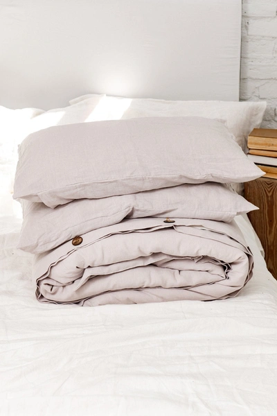 Amourlinen Linen Bedding Set In Cream
