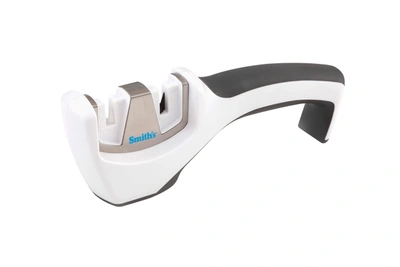 Kitchen Iq Gourmet Pull-thru Ceramic Knife Sharpener, White
