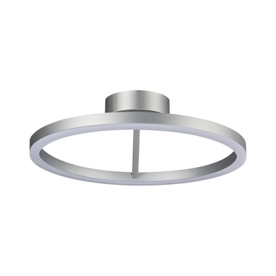 Vonn Lighting Zuben Vmcf41300al 20" Integrated Led Ceiling Lighting Modern Circular Semi Flush In Silver