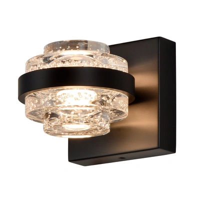 Vonn Lighting Milanovaw1331bl 6" 1-light Integrated Led Wall Sconce Lighting In Black