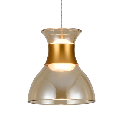 Vonn Lighting Palermo Vap2301bl 7" Up-down 1-light Integrated Led Black Height Adjustable Pendant Lighting With Gl