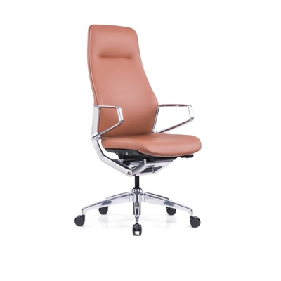 The Decent Living Decent Living Premium Office Chair Italian Leather Polishing Aluminum