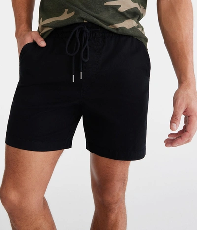 Aéropostale All Day Jogger Shorts 6.5" In Black