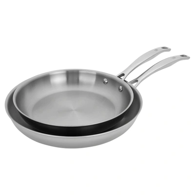 Henckels Clad H3 2-pc Stainless Steel 10-in & 12-in Fry Pan Set