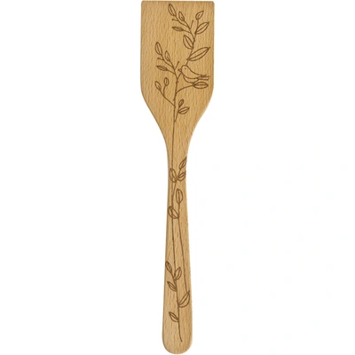 Talisman Designs Laser Etched Beechwood Turner, Woodland Collection In Brown