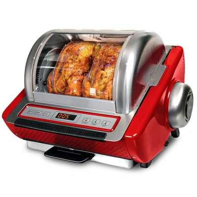 Ronco Ez-store Rotisserie Oven, Large Capacity (15lbs) Countertop Oven, Multi-purpose Basket For Versatile