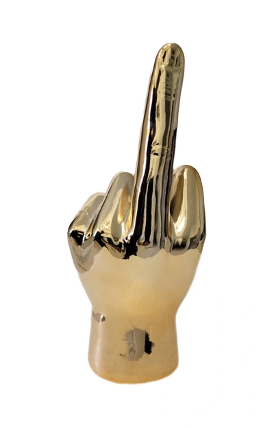 Interior Illusion Plus Interior Illusions Plus Bronze Middle Finger Tabletop - 9" Tall