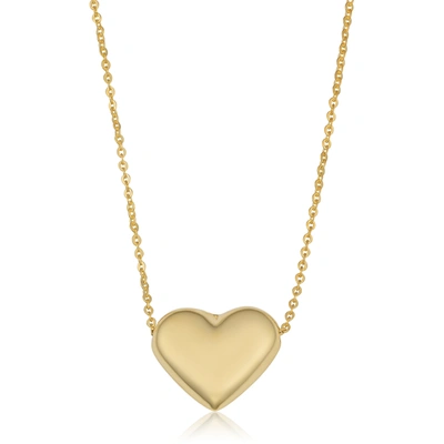 Fremada 14k Yellow Gold Heart Necklace (18 Inch)