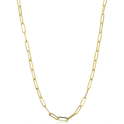 Fremada 14k Yellow Gold 3mm Polished Paperclip Chain Necklace (20 Inch)