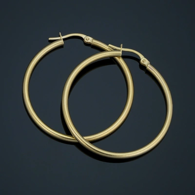 Fremada 14k Yellow Gold Hoop Earrings (2x30 Mm)