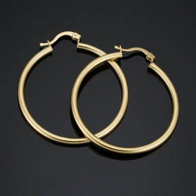 Fremada 14k Yellow Gold Filled Classic Hoop Earrings (2.5 X 40 Mm)