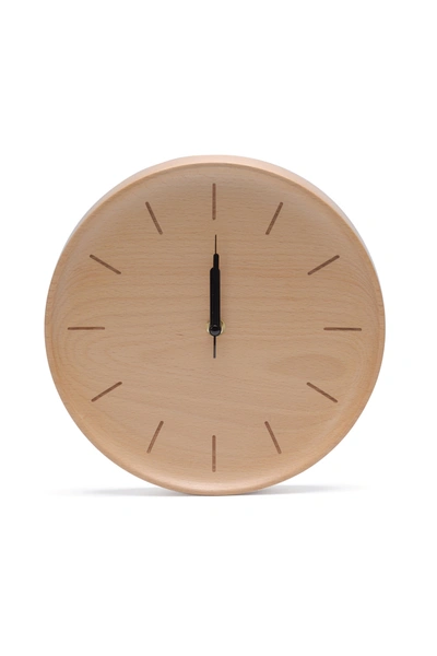 The Decent Living Beech Wood Wall Clock - Dish - Line