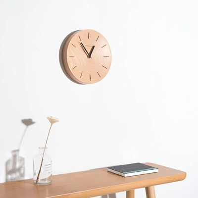 The Decent Living Beech Wood Wall Clock - Digit