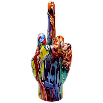 Interior Illusion Plus Interior Illusions Plus Street Art Middle Finger Tabletop Jumbo - 11" Tall